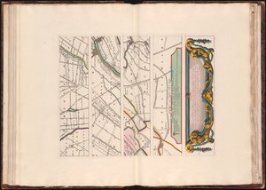 Nieuwe kaart van den Lande van Utrecht volgens ordre van d’Ed. Mog. Heeren Staten ... doen meten en in kaart brengen, door Bernard du Roy, ingenieur ; G. Hoet del. ornam. ; T. Doesburgh sculps da Bernard de Roĳ