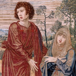 Arazzo Fiammingo. Serie Baldacchino di Carlo V. Cristo della Misericordia da Bernard van Orley