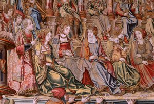 Serie Gli onori. Onore. Secondo arazzo della serie. Modello Cartonisti del circolo di Bernard van Orley e Jan Gossaert (Mabuse). Manifattura Pieter van Aelst, Bruxelles. Ca 1550 da Bernard van Orley