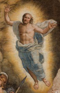 Controfacciata, Bernardino Gatti, Resurrezione 1529, (dettaglio) da Bernardino Gatti