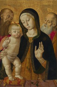 Madonna con Bambino e due santi eremiti da Bernardino Fungai