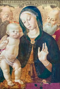 La Vergine e il Bambino con due santi da Bernardino Fungai