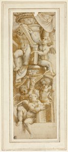 Cinque Putti con Libri da Bernardino Gatti
