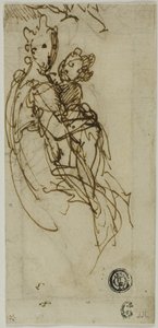 Vergine e Bambino seduti (recto); Vergine e Bambino seduti (verso) da Bernardino India