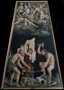 Armi divine forgiate nella Fucina di Vulcano (dettaglio) da Bernardino Luini