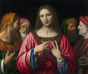 Il Cristo e i dottori della legge, dipinto di Bernardino Luini (1481-1532), circa 1515-1530, Londra, National Gallery