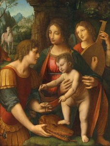 Madonna con Bambino e San Giorgio e un angelo
