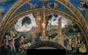Il martirio di San Sebastiano, 1492-1495 da Bernardino Pinturicchio