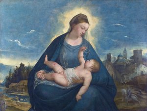 La Madonna e il Bambino da Bernardino da Asola