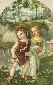Gesù Cristo e San Giovanni Battista da Bernardino di Betto (after) Pinturicchio