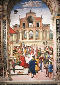 Italia, Siena, Cattedrale, Biblioteca Piccolomini, Enea Silvio Piccolomini incoronato poeta laureato dall