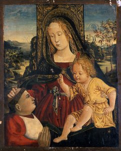 Madonna con Bambino con un Cardinale come benefattore, c.1500