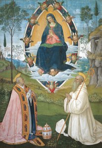 Madonna con Gregorio Magno e San Benedetto da Bernardino di Betto Pinturicchio