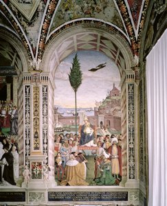 Papa Pio II (1405-64), ad Ancona, benedice la flotta in partenza per la Terra Santa il 15 agosto 1464