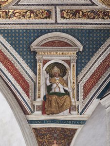 San Gregorio Magno (dettaglio dei Dottori della Chiesa) (affresco)