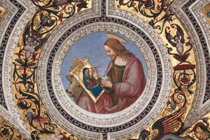 San Luca (dettaglio dei Quattro Evangelisti) (affresco)