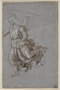 Studio di un angelo volante da Bernardino di Betto Pinturicchio