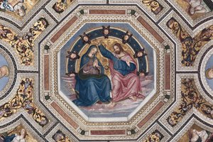 Incoronazione della Vergine Volta del Coro di Pinturicchio (Bernardino di Betto) (1508-1510) Basilica di Santa Maria del Popolo, Roma