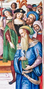 Biblioteca Piccolomini, parete nord-est: "Enea Silvio tiene un