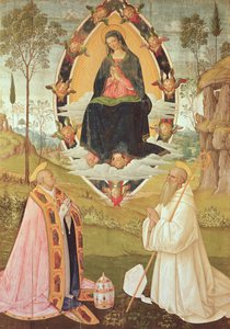 Vergine in gloria con San Gregorio e San Benedetto da Bernardino di Betto Pinturicchio