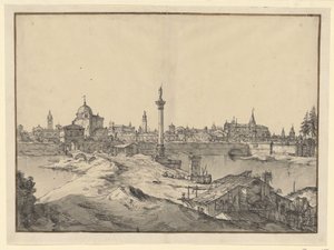 Veduta immaginaria di Padova da Bernardo Bellotto