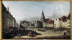 La piazza del vecchio mercato a Dresda