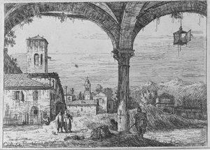 Paesaggio - Veduta di Padova dalla fortificazione da Bernardo Bellotto