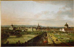 Vienna vista dal Belvedere ... (olio su tela)