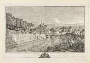 Veduta dello Zwinger, Dresda da Bernardo Bellotto