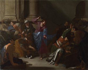 Cristo che scaccia i mercanti dal Tempio, c. 1645 da Bernardo Cavallino
