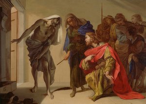Saul e la strega di Endor da Bernardo Cavallino