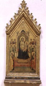 Madonna col Bambino in trono con i Santi Pietro e Paolo e angeli da Bernardo Daddi