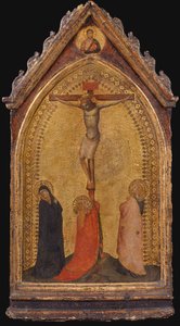 Crocifissione con Maria Maddalena, Madonna e Giovanni Evangelista (tempera su tavola) da Bernardo Daddi