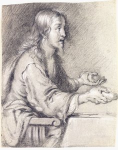 Cristo a Emmaus Presenta il Pane da Bernardo Strozzi
