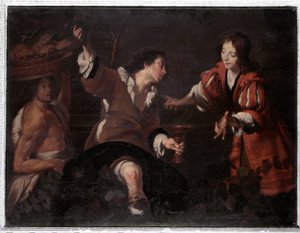 Giuseppe interpreta i sogni da Bernardo Strozzi