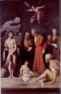 La guarigione del paralitico da Bernardo Strozzi