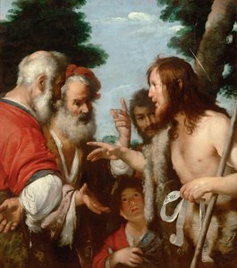 Il sermone di San Giovanni Battista, c. 1644 da Bernardo Strozzi