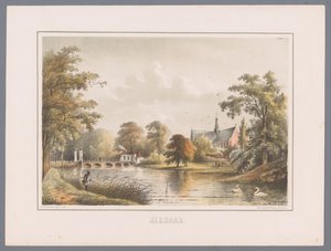 Veduta della città di Alkmaar da Bernardus Gerardus ten Berge