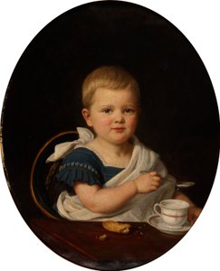 Tedesco: Ritratto di un bambino a colazione da Bernhard Reinhold