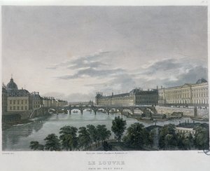 Il Pont o Passerelle des Arts, Parigi, 1832 da Bernhard Schmidt