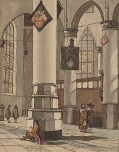 Interno di una chiesa da Bernhard Schreuder
