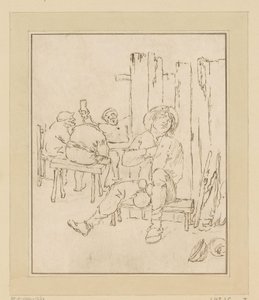 Contadino ubriaco in una locanda da Bernhard Schreuder