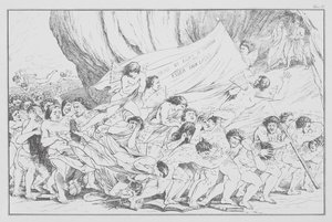 La Divina Commedia di Dante, Inferno, Tavola V (litografia) da Bernhard Schuler