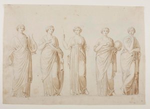 Le Muse Tersicore, Erato, Clio, Urania e Polimnia da Bertel Thorvaldsen