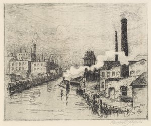Fabbriche sul fiume Chicago da Bertha Evelyn Jaques