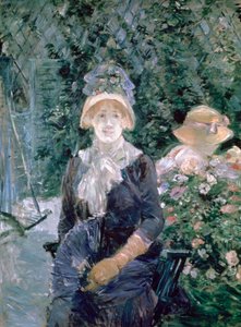 Nel giardino, 1883 da Berthe Morisot