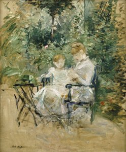 Nel giardino; Dans le Jardin, c.1885 da Berthe Morisot