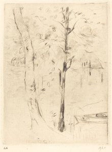 Lago con barca a remi, 1888-1890