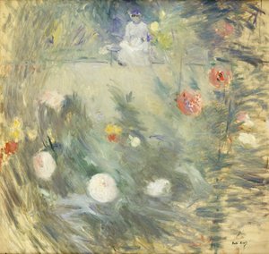 Tata alla fine del giardino