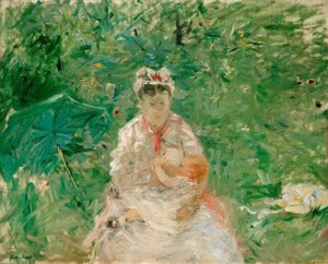 Balia e bambino da Berthe Morisot